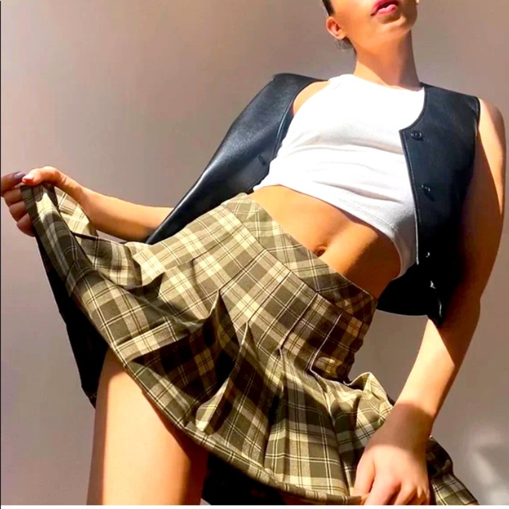 Olive Skirt By Aritzia